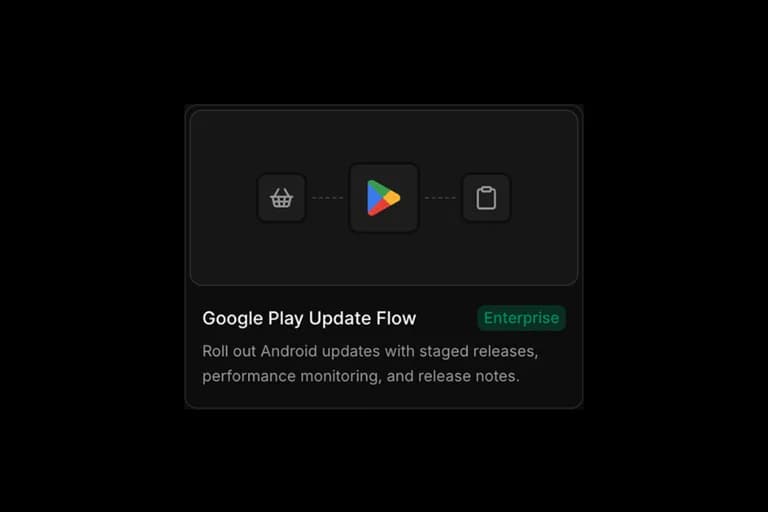 PerfNext release workflow for a Google Play update